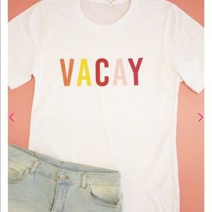 NWT Vacay Graphic Tee